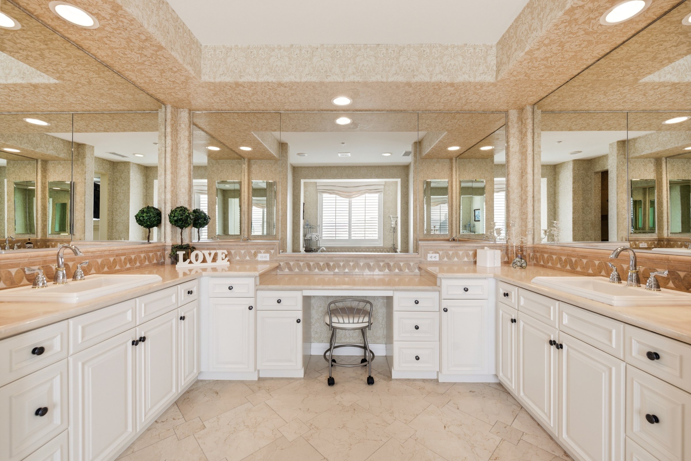 Primary bathroom with soaking tub